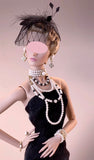 Handmade 1:6 Scale Faux Pearl Miniature Necklace Earrings Bracelet Jewellery Set for Fashion Doll