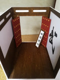 1:6 Scale Miniature Martial Arts Dojo Diorama Kit – Flat Pack Dollhouse Room Scene