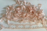 Craftuneed Bundle 9.2 Meters Pink Floral Lace Trim Sew on Embroidered cotton lace trimming