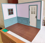 1:6 Scale Miniature Victorian Room Diorama DIY Kit - Flat Pack Dollhouse Scene