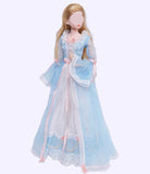 Handmade 1:6 Scale Romantic Vintage Doll Dress Miniature Victorian Style Gown