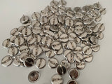 Craftuneed Bundle lot 122pcs circle silver brooch back pin badge fastener bar findings 1.7cm