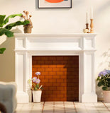 1:6 Scale Dollhouse Fireplace Miniature Wooden Mantel Handmade Dollhouse Furniture
