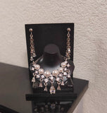 Handmade 1:6 Scale Doll Necklace & Earrings Set Miniature Faux Pearl Rhinestone Jewellery