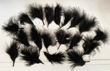 Craftuneed Bundle 19pcs Black Fluffy Craft Feathers Ideal for Millinery, Costume, Doll Making, DIY Projects