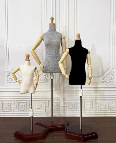 Craftuneed BJD Doll Mannequin with Arms Pinhable Adjustable Dress Form Poseable Armature Sewing Stand for 1/4 &amp; 1/6 Scale Dolls