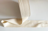 Bundle 5 Meters Ivory Plain Cotton Linen Fabric Ribbon blank sewing label in 5cm wide For Sewing Crafts DIY Projects Craftuneed