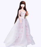 Handmade 1:6 Scale Doll Dress Miniature Elegant Princess Evening Gown