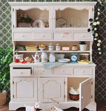 1:6 Scale Dollhouse Kitchen Cabinet Handmade Miniature Wooden Storage drawers Furniture