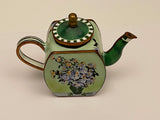 Trade Plus Aid Flower and Vase Teapot Hand paint Enamel Limited Edition Collectable