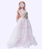 Handmade 1:6 Scale Doll Dress Miniature Elegant Princess Evening Gown