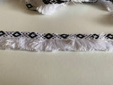 Craftuneed Bundle 2.8Meters White Cotton Thread Strip Brush Tassel Fringe trim embroidered sewing edge trimming