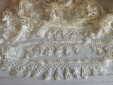 Ivory Fringe Lace Trim Bundle 6.6 Meters Continuous Tassel Embroidered Lace For Sewing
