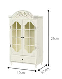 Handmade 1:6 scale Dollhouse Wardrobe Cabinet French Style Miniature Furniture Storage