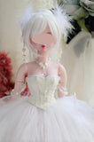 Handmade Miniature Doll Dress Outfit Corset Tulle Skirt Necklace 1/6 1/4 1/3 Custom Fit