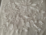 Craftuneed Job lot 12pcs ivory lace collar motif sew on floral tulle lace applique patch