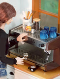 Craftuneed 1:6 Scale Miniature Espresso Coffee Machine Dollhouse Commercial Style Coffee Maker Accessory for Kitchen or Doll Cafe Scene