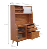 Craftuneed 1:6 Scale Dollhouse Modern Wooden Sideboard Cabinet with Door Miniature Display Storage Furniture for Dolls Available in Brown