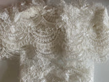 Bundle 6.2 Meters ivory embroidered floral lace trim sew on bridal wedding tulle lace trimming for dress diy Craftuneed