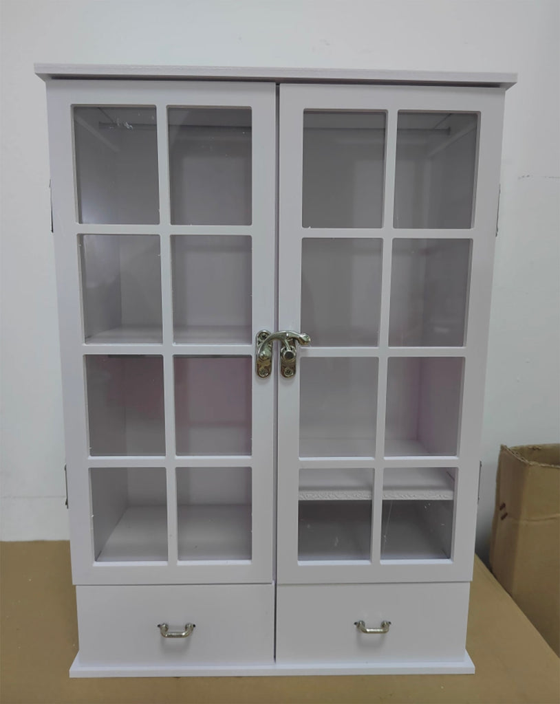 Handmade 1:6 Scale Dollhouse Display Cabinet Wardrobe – Miniature Furniture for BJD Diorama or Collector Room Decor