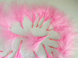 Craftuneed Bundle 18pcs Baby Pink Fluffy Craft Feathers Ideal for Millinery, Costume, Doll Making, DIY Projects