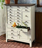 Handmade 1:6 Scale Dollhouse Cabinet Miniature Wooden Storage with Drawers Furniture