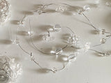 10Packs Clear Acrylic Beaded Wire Garland – DIY Craft Material Bundle