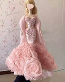 Handmade 1:6 Scale Doll Dress Mermaid Dress Miniature Couture Style Evening Gown