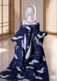 Handmade Doll Kimono Outfit with Obi Miniature Japanese Style Clothing 1/4 1/3 Scale