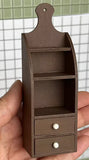 1:6 Scale1:6 Scale Dollhouse Bathroom Shelf Toilet Paper Holder Handmade Miniature Wood Furniture