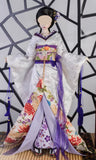 Handmade Doll Kimono Outfit with Obi Japanese Style Miniature Doll Dress 1/6, 1/4, 1/3