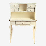 1:6 Scale Dollhouse Vintage Vanity Table with Chair Handmade Miniature Dressing Table