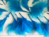 Craftuneed Bundle 21pcs Lagoon Blue Fluffy Craft Feathers Ideal for Millinery Costume Doll Making DIY Projects