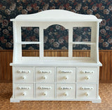 Miniature Dollhouse Kitchen Display Cabinet 1/6 1/12 Scale Vintage Style Handmade