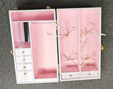 Handmade Dollhouse Portable Doll Closet Miniature Wardrobe Storage Case 1/6 1/12 Scale