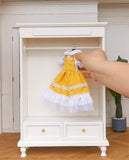 Craftuneed 1:6 scale Personalised Logo Dollhouse Closet Wardrobe Miniature Doll Clothes Storage Cabinet Display Furniture Handmade