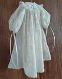 Handmade Victorian Doll Nightgown Miniature Ivory Lace Chiffon Dress 1/6 1/4 1/3 Scale
