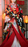 Handmade Doll Kimono Outfit with Obi Japanese Style Doll Dress Clothing 1/6, 1/4, 1/3