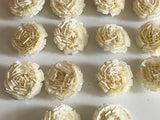 Ivory Rose Buttons Bundle Decorative Sequins & Beads Embellishments (14pcs)
