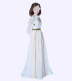 Handmade 1:6 Scale Romantic Doll Dress – Vintage Inspired Gown with Optional Jewelry & Belt