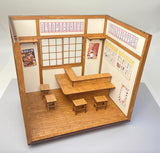 1:12 Scale Japanese Miniature Restaurant Room Kit – DIY Izakaya Dollhouse Flat Pack (Unassembled)
