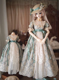 Craftuneed Victorian Style Lace Doll Dress Set for BJD Includes Dress, Petticoat and Hat Fits 1/6 OB24 1/4 1/3 SD Dolls Handmade Luxury