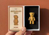 Craftuneed 1:6 Scale Mini Poseable Teddy Bear Miniature Dollhouse Jointed Bear Toy for Doll Display or Decoration Multiple Colours Available