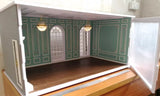 1:12 Scale Miniature Victorian Room Diorama Kit - Flat Pack Dollhouse Scene