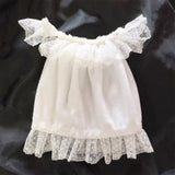 Handmade BJD Pajama Dress & Slippers Set 1/6 1/4 1/3 Scale Miniature Doll Sleepwear