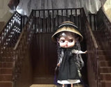 Craftuneed 1:6 Scale Miniature Dollhouse Wooden Grand Staircase Handmade Doll Stairs Custom Size Available