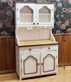 1:6 Scale Dollhouse Kitchen Cabinet Handmade Miniature Cupboard Wooden Hutch Furniture