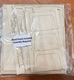 DIY Gothic Dollhouse Bed Frame Bedding Kit Miniature Furniture Unassembled 1/6 1/12 Scale