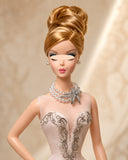 1:6 Scale Doll Faux Pearl Necklace and Earrings Set Miniature Rhinestone Jewellery