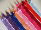 Craftuneed Bundle 9pcs Colourful Invisible Zippers High Quality closed end zip Length 40cm